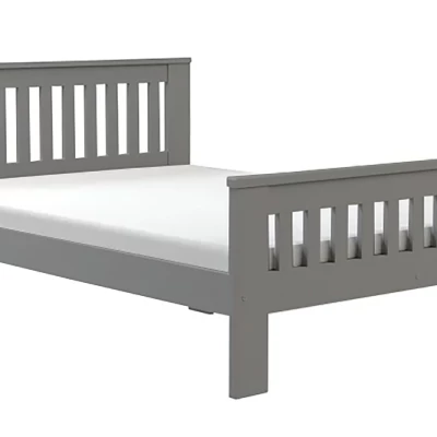 Manželská dřevěná postel 140x200 MEBANE - antracit