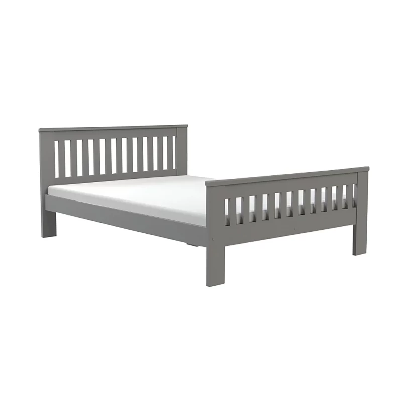 Manželská dřevěná postel 140x200 MEBANE - antracit