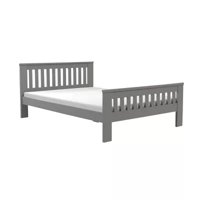 Manželská dřevěná postel 140x200 MEBANE - antracit