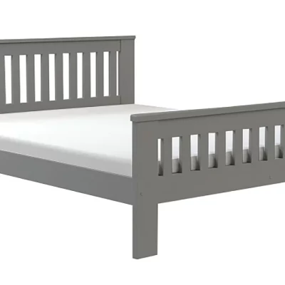 Manželská dřevěná postel 160x200 MEBANE - antracit