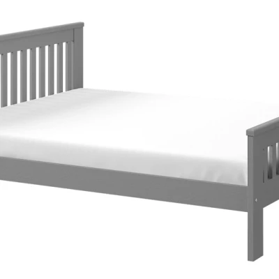 Manželská dřevěná postel 180x200 MEBANE - antracit