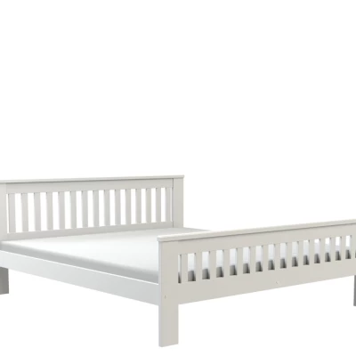 Manželská dřevěná postel 180x200 MEBANE - bílá borovice