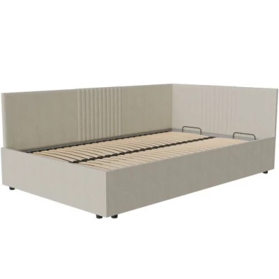 Jednolůžková čalouněná postel 120x200 LEXINGTON - béžová