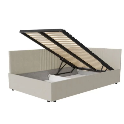 Jednolůžková čalouněná postel 120x200 LEXINGTON - béžová