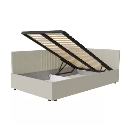 Jednolůžková čalouněná postel 120x200 LEXINGTON - béžová