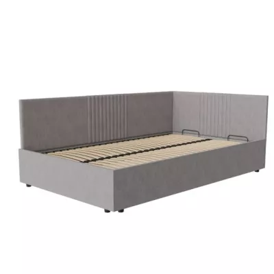 Jednolůžková čalouněná postel 120x200 LEXINGTON - šedá