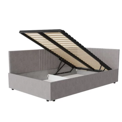 Jednolůžková čalouněná postel 120x200 LEXINGTON - šedá