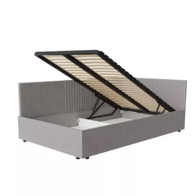 Jednolůžková čalouněná postel 120x200 LEXINGTON - šedá