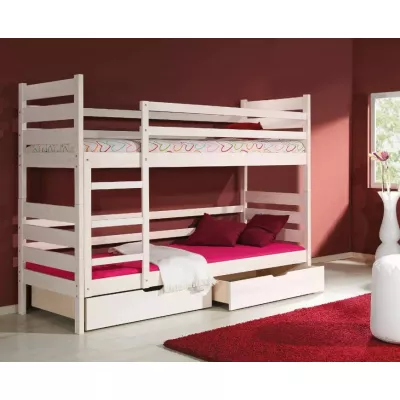 Dvoupatrová postel 80x190 MARIONE - borovice bílá