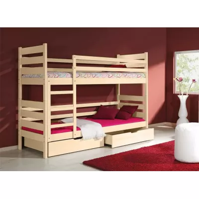 Dvoupatrová postel 80x190 MARIONE - borovice