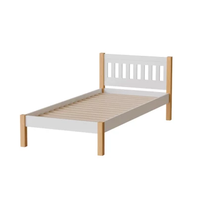 Jednolůžková postel 90x200 MAXTON - dub / bílá