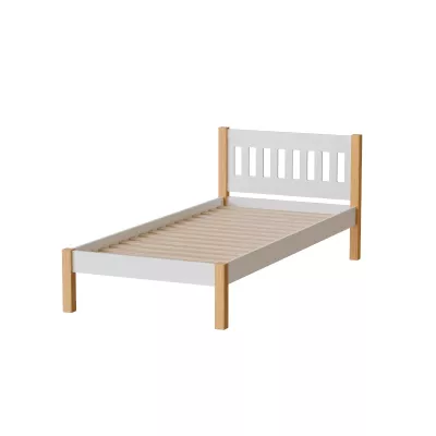 Jednolůžková postel 90x200 MAXTON - dub / bílá