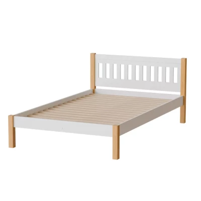 Jednolůžková postel 120x200 MAXTON - dub / bílá