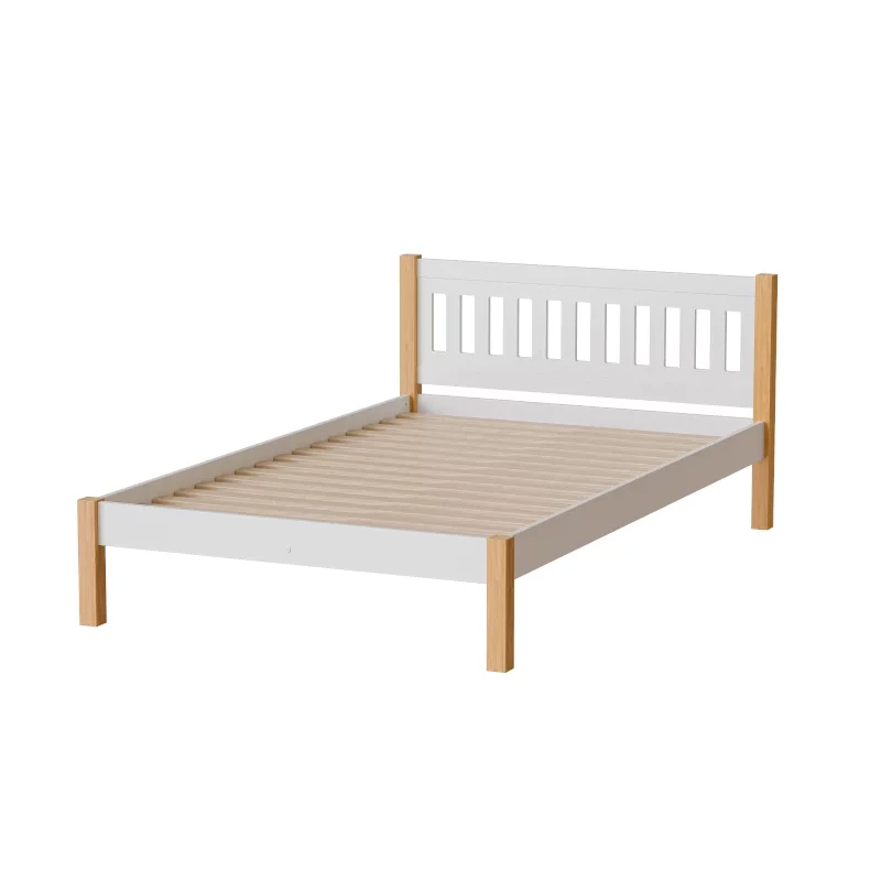 Jednolůžková postel 120x200 MAXTON - dub / bílá