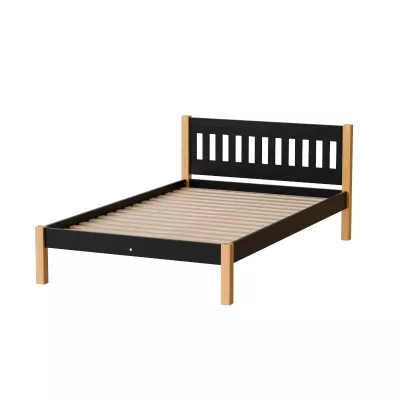 Jednolůžková postel 120x200 MAXTON - dub / černá