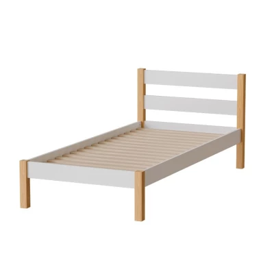 Jednolůžková postel 90x200 MONROA - dub / bílá