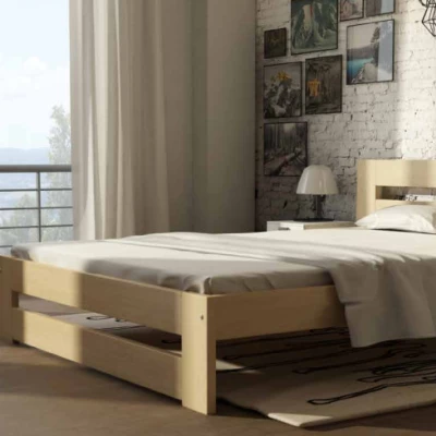 Jednolůžková postel 120x200 GARNET - borovice