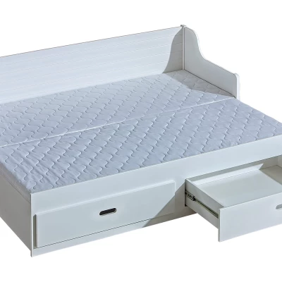 Rozkládací dětská postel 80x200 ETOKA - bílá borovice