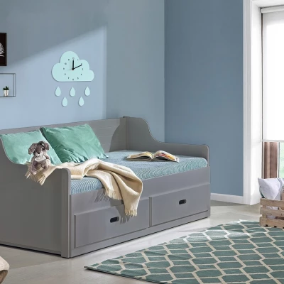 Rozkládací dětská postel 80x200 ETOKA - antracit