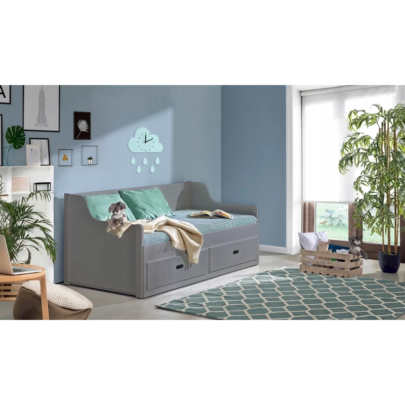 Rozkládací dětská postel 80x200 ETOKA - antracit