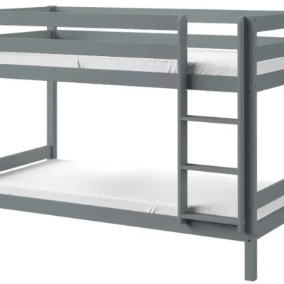 Dětská patrová postel 90x190 ELONDA - antracit