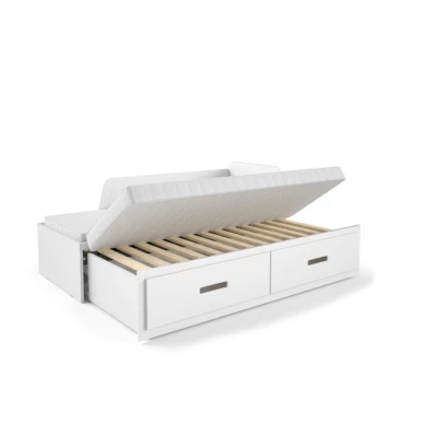 Rozkládací dětská postel 80x200 FRANKLYN - bílá borovice