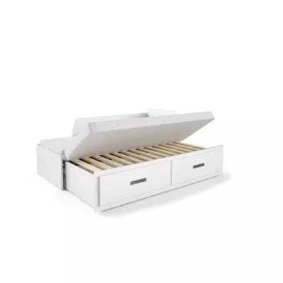 Rozkládací dětská postel 80x200 FRANKLYN - bílá borovice