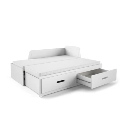 Rozkládací dětská postel 80x200 FRANKLYN - bílá borovice