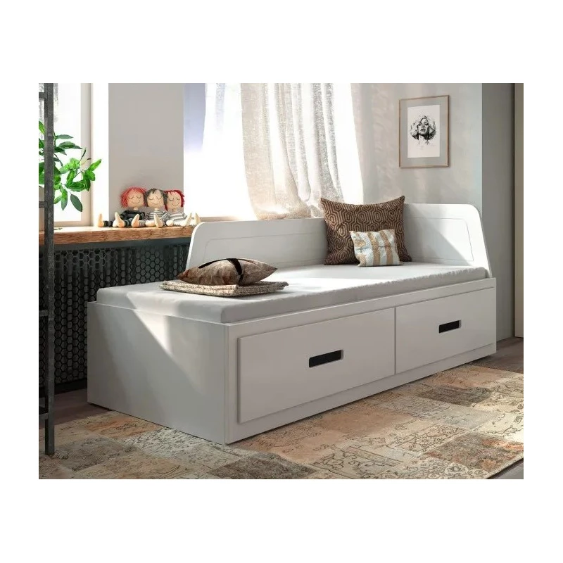 Rozkládací dětská postel 80x200 FRANKLYN - bílá borovice