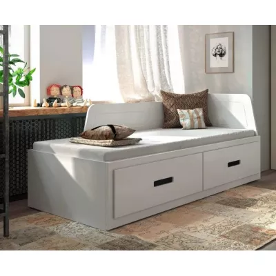 Rozkládací dětská postel 80x200 FRANKLYN - bílá borovice