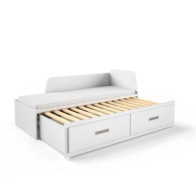 Rozkládací dětská postel 80x200 FRANKLYN - bílá borovice