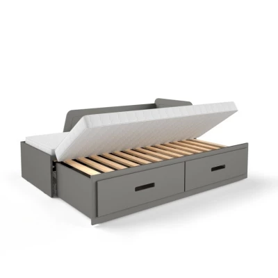 Rozkládací dětská postel 80x200 FRANKLYN - antracit