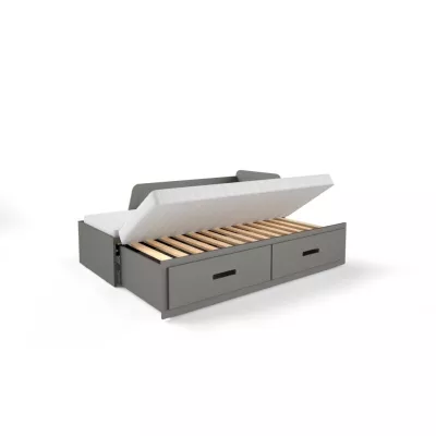 Rozkládací dětská postel 80x200 FRANKLYN - antracit