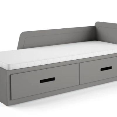 Rozkládací dětská postel 80x200 FRANKLYN - antracit