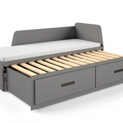 Rozkládací dětská postel 80x200 FRANKLYN - antracit