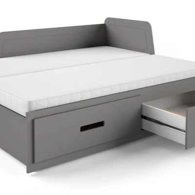 Rozkládací dětská postel 80x200 FRANKLYN - antracit