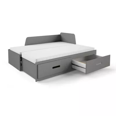 Rozkládací dětská postel 80x200 FRANKLYN - antracit