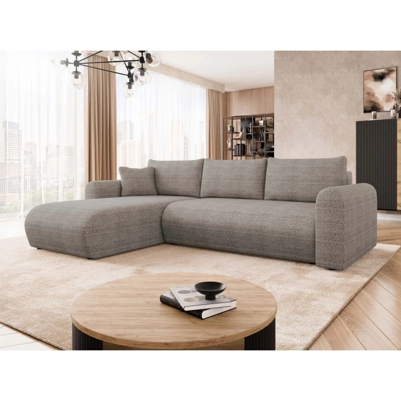 Rozkládací sedačka s úložným prostorem MANASSAS - šedá 2