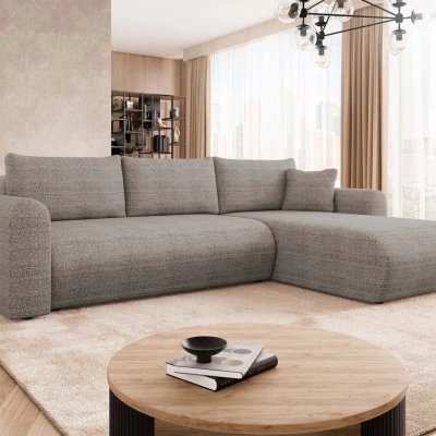 Rozkládací sedačka s úložným prostorem MANASSAS - šedá 2