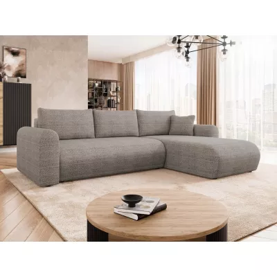 Rozkládací sedačka s úložným prostorem MANASSAS - šedá 2