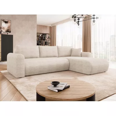 Rozkládací sedačka s úložným prostorem MANASSAS - světlá béžová 2