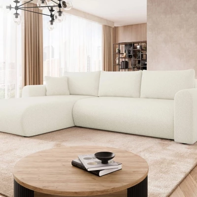 Rozkládací sedačka s úložným prostorem MANASSAS - bílá