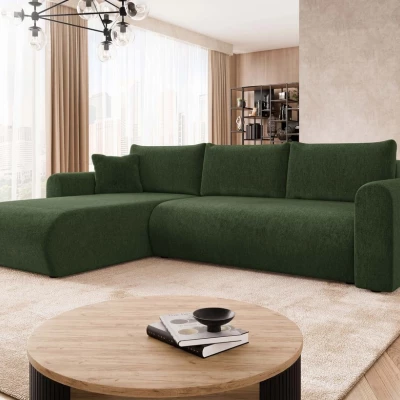 Rozkládací sedačka s úložným prostorem MANASSAS - zelená 2