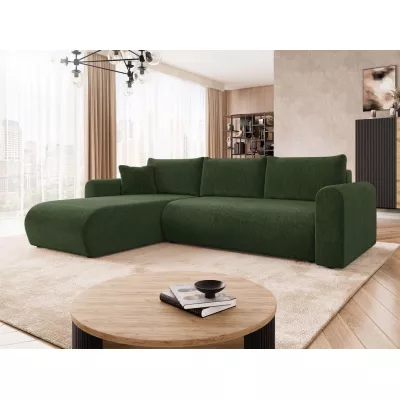 Rozkládací sedačka s úložným prostorem MANASSAS - zelená 2