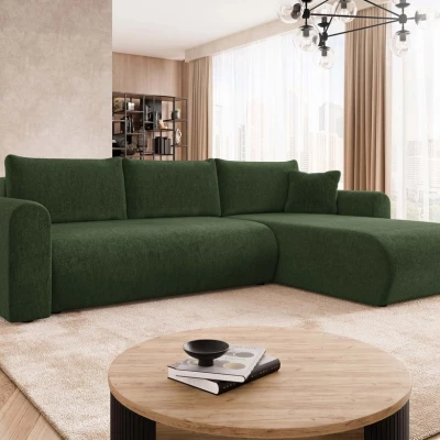 Rozkládací sedačka s úložným prostorem MANASSAS - zelená 2