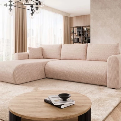 Rozkládací sedačka s úložným prostorem MANASSAS - růžová