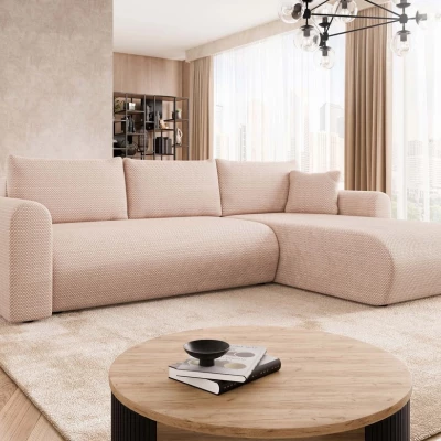 Rozkládací sedačka s úložným prostorem MANASSAS - růžová