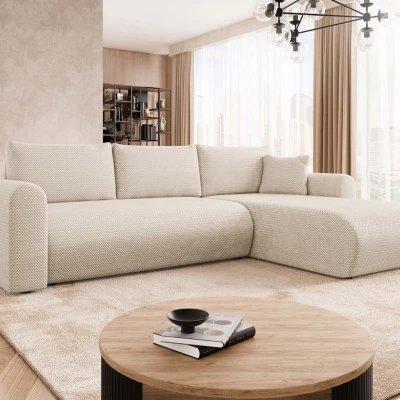 Rozkládací sedačka s úložným prostorem MANASSAS - béžová