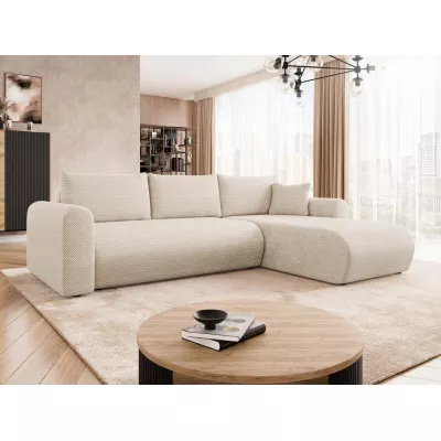 Rozkládací sedačka s úložným prostorem MANASSAS - béžová