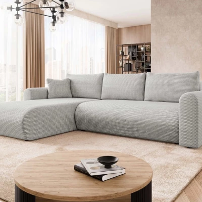 Rozkládací sedačka s úložným prostorem MANASSAS - šedá 1